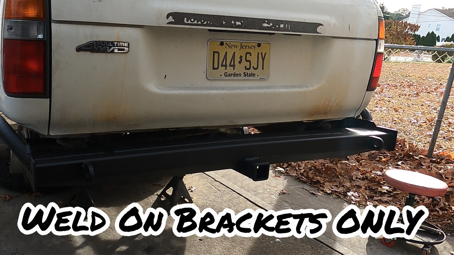 80 Series Land Cruiser Rear Bumper Weld On Brackets ONLY