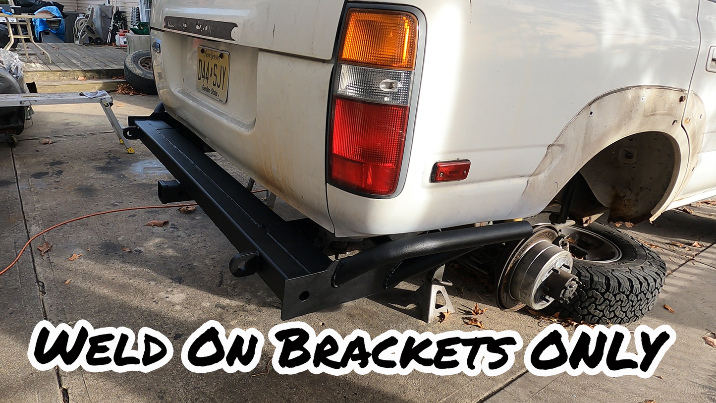80 Series Land Cruiser Rear Bumper Weld On Brackets ONLY