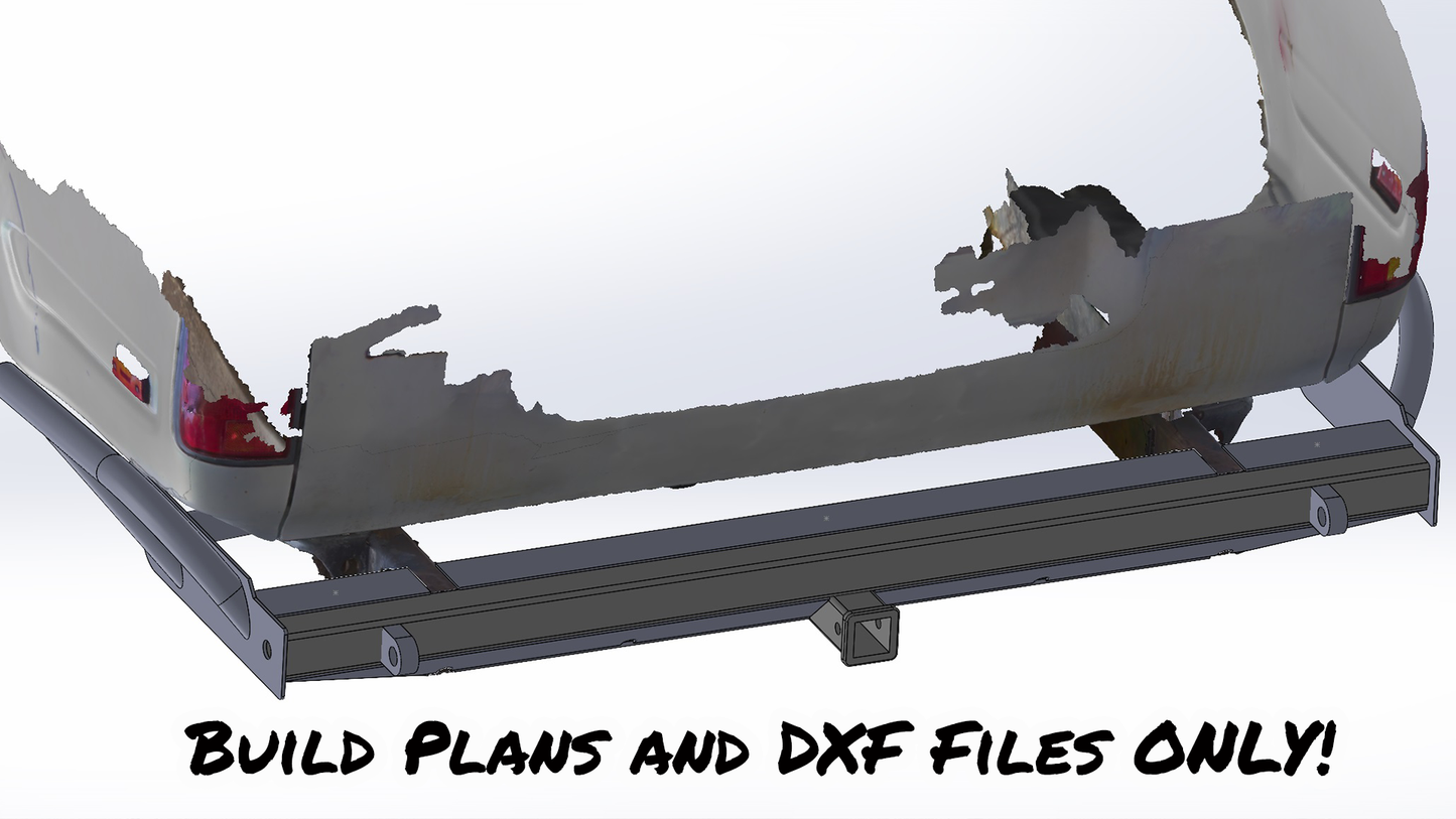 80 Series Land Cruiser Rear Bumper Build Plan and DXF Files