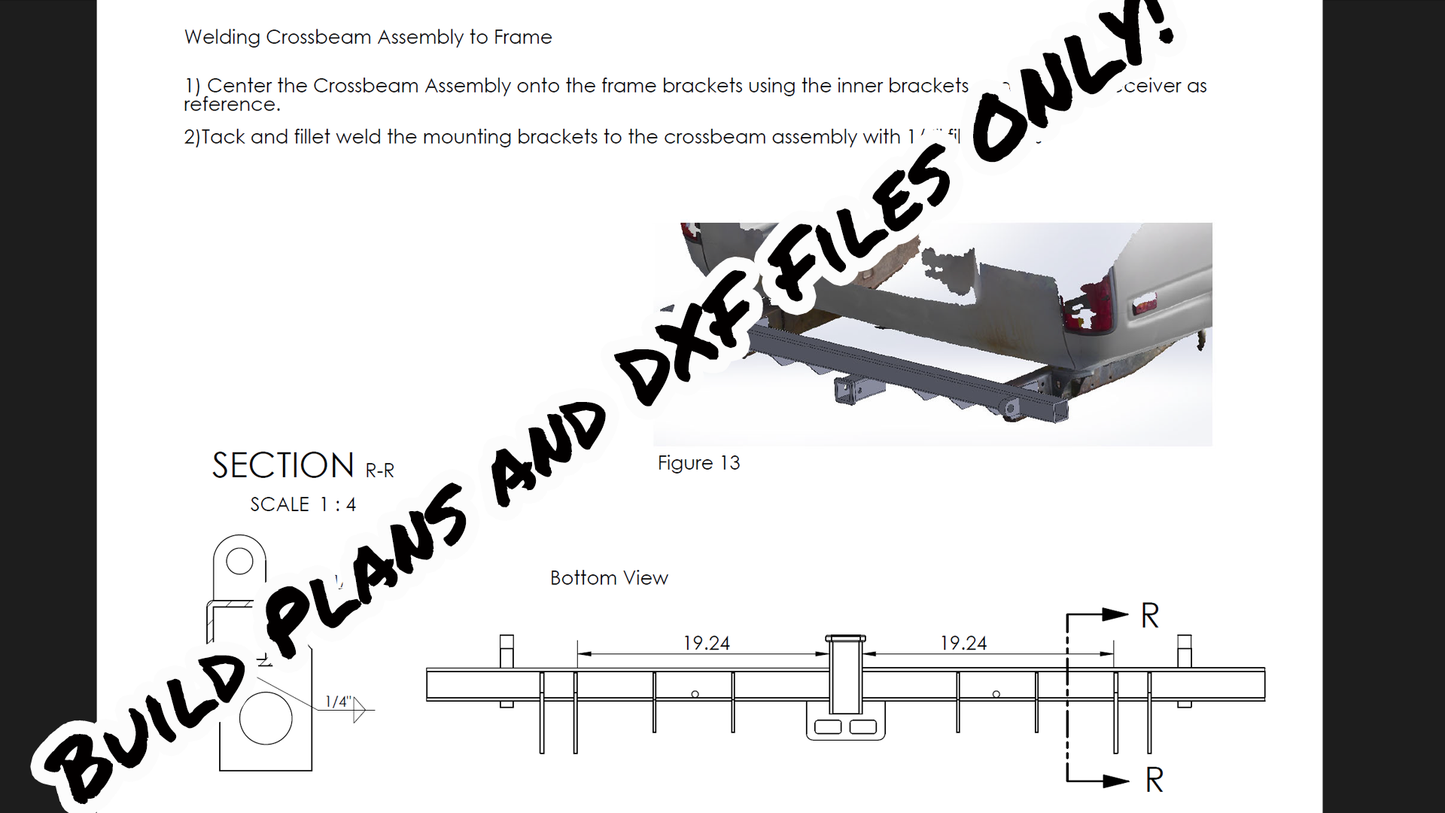 80 Series Land Cruiser Rear Bumper Build Plan and DXF Files