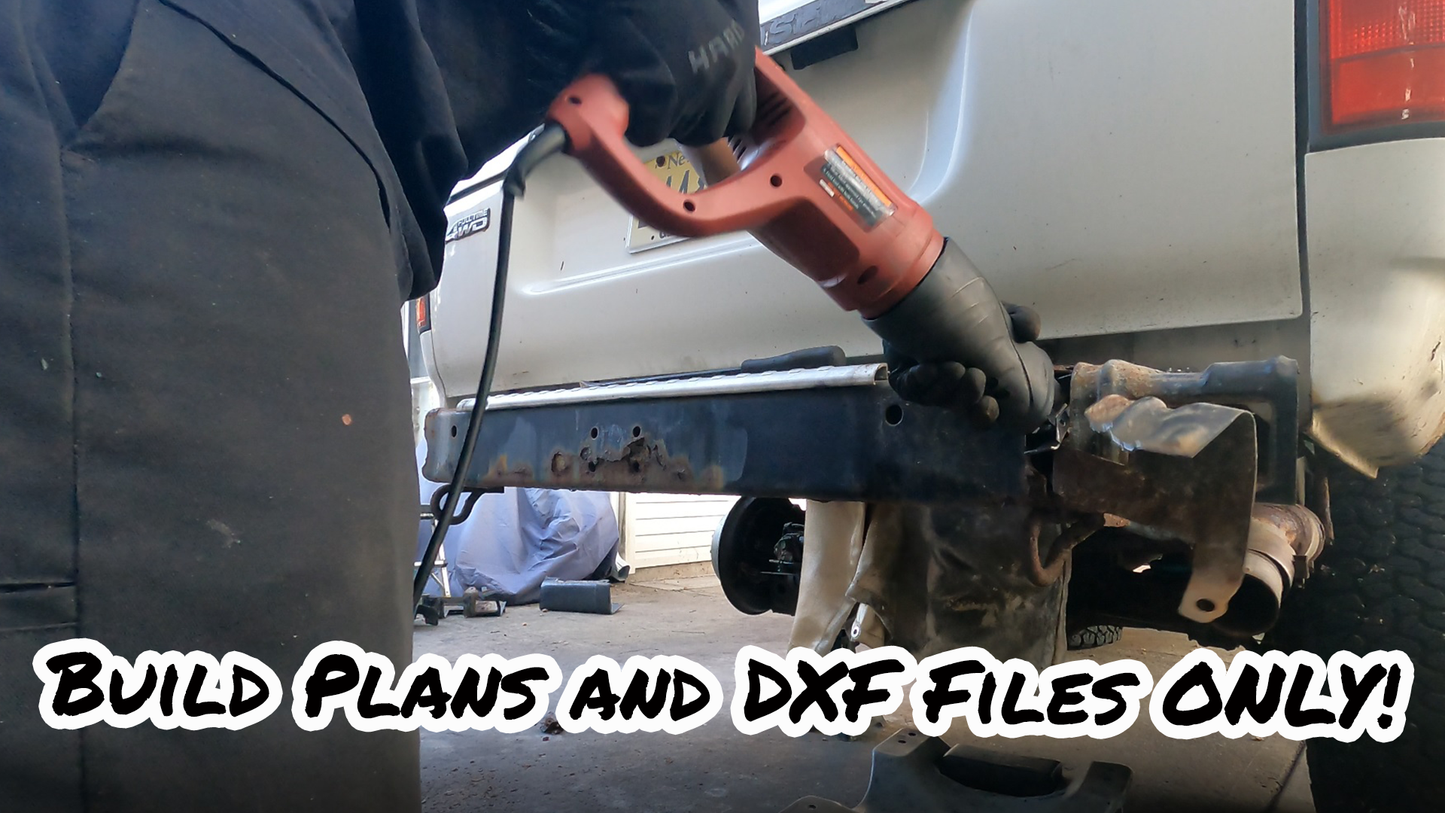 80 Series Land Cruiser Rear Bumper Build Plan and DXF Files