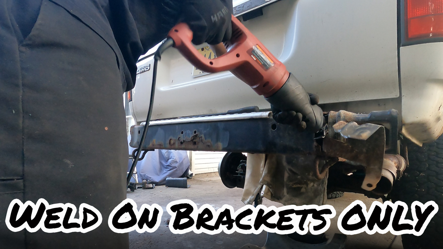 80 Series Land Cruiser Rear Bumper Weld On Brackets ONLY
