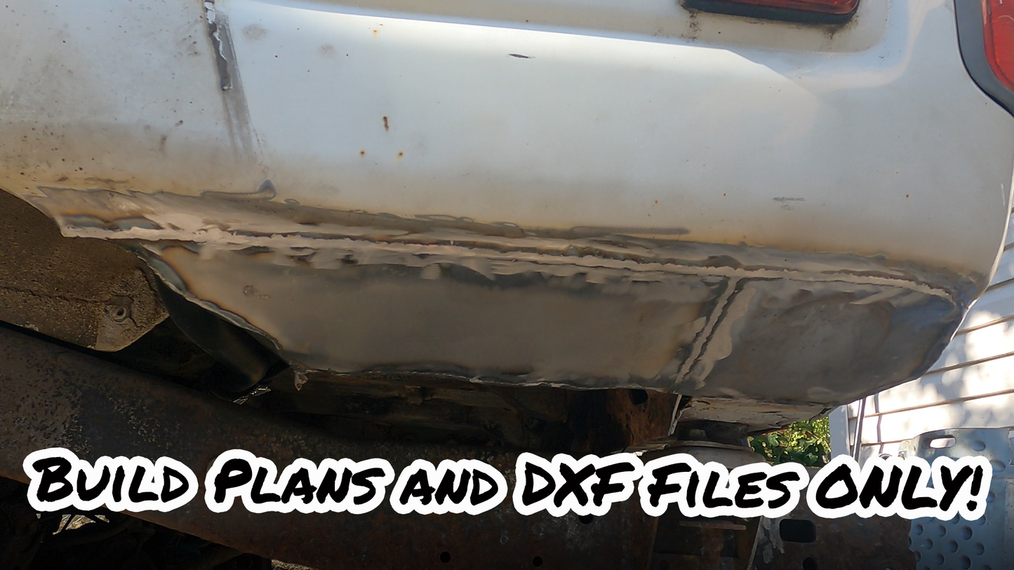 80 Series Land Cruiser Rear Bumper Build Plan and DXF Files