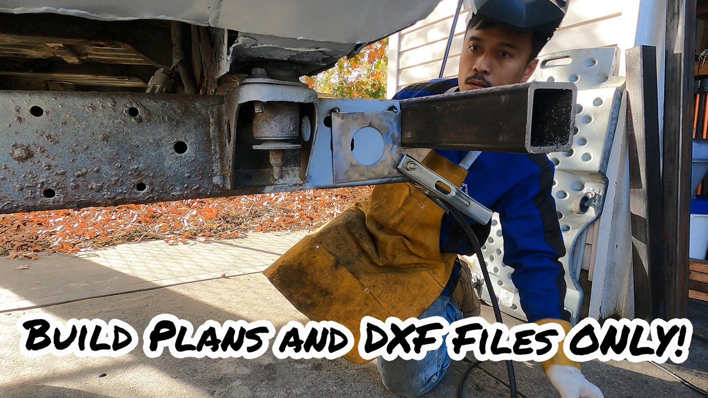 80 Series Land Cruiser Rear Bumper Build Plan and DXF Files