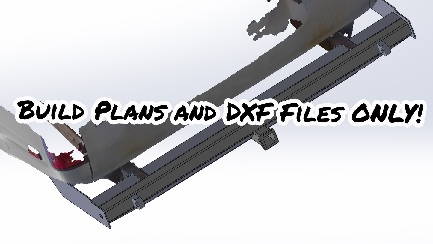 80 Series Land Cruiser Rear Bumper Build Plan and DXF Files