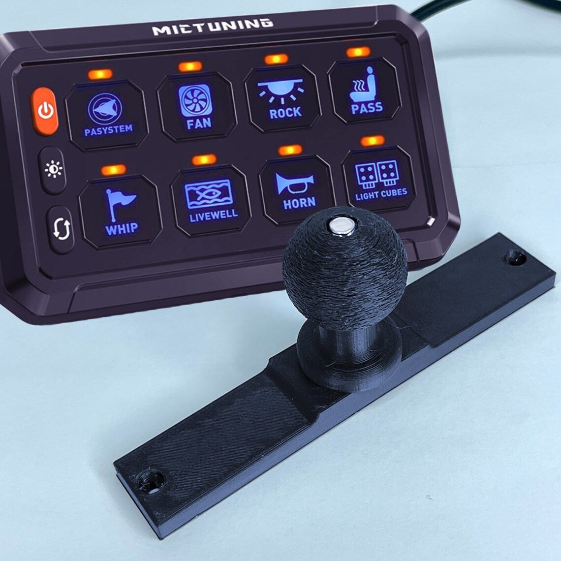 1” Ball mount Switch Panel Mount for MICTUNING 8 Gang – KFloTacoma