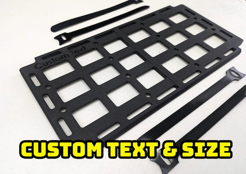 CUSTOM SIZE & TEXT Visor Molle Truck Accessories Overland