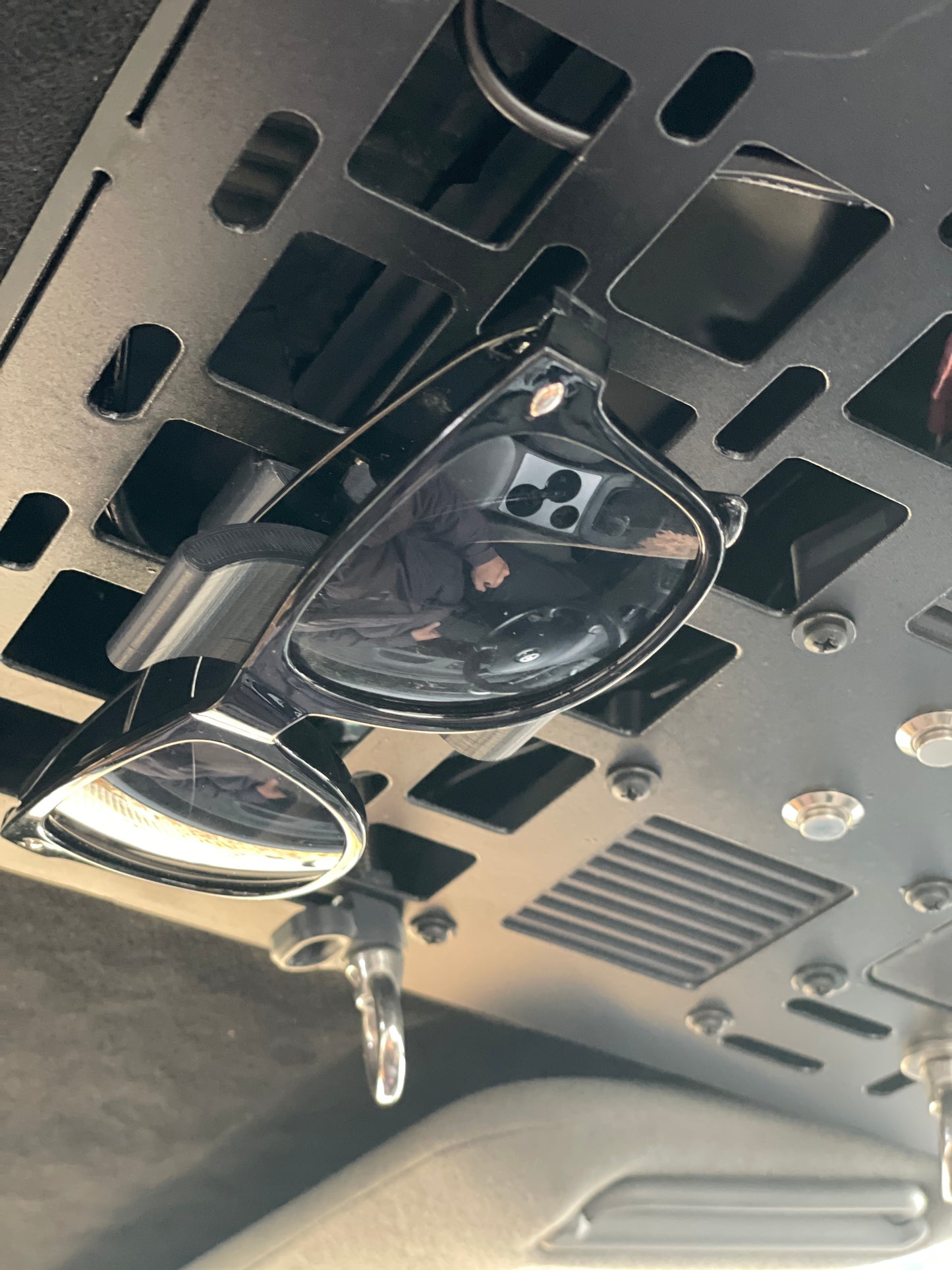 Universal Sunglasses Holder for Overhead Molle Panel