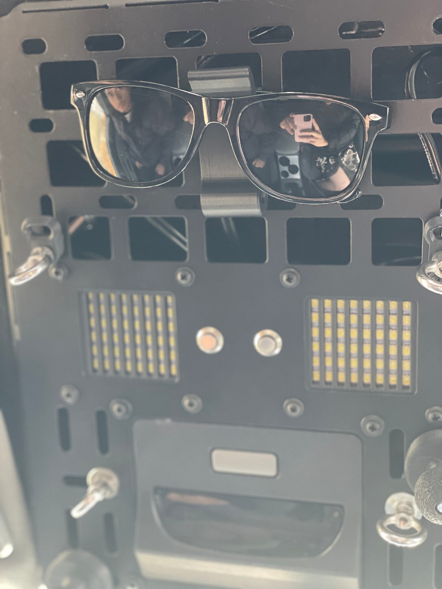Universal Sunglasses Holder for Overhead Molle Panel