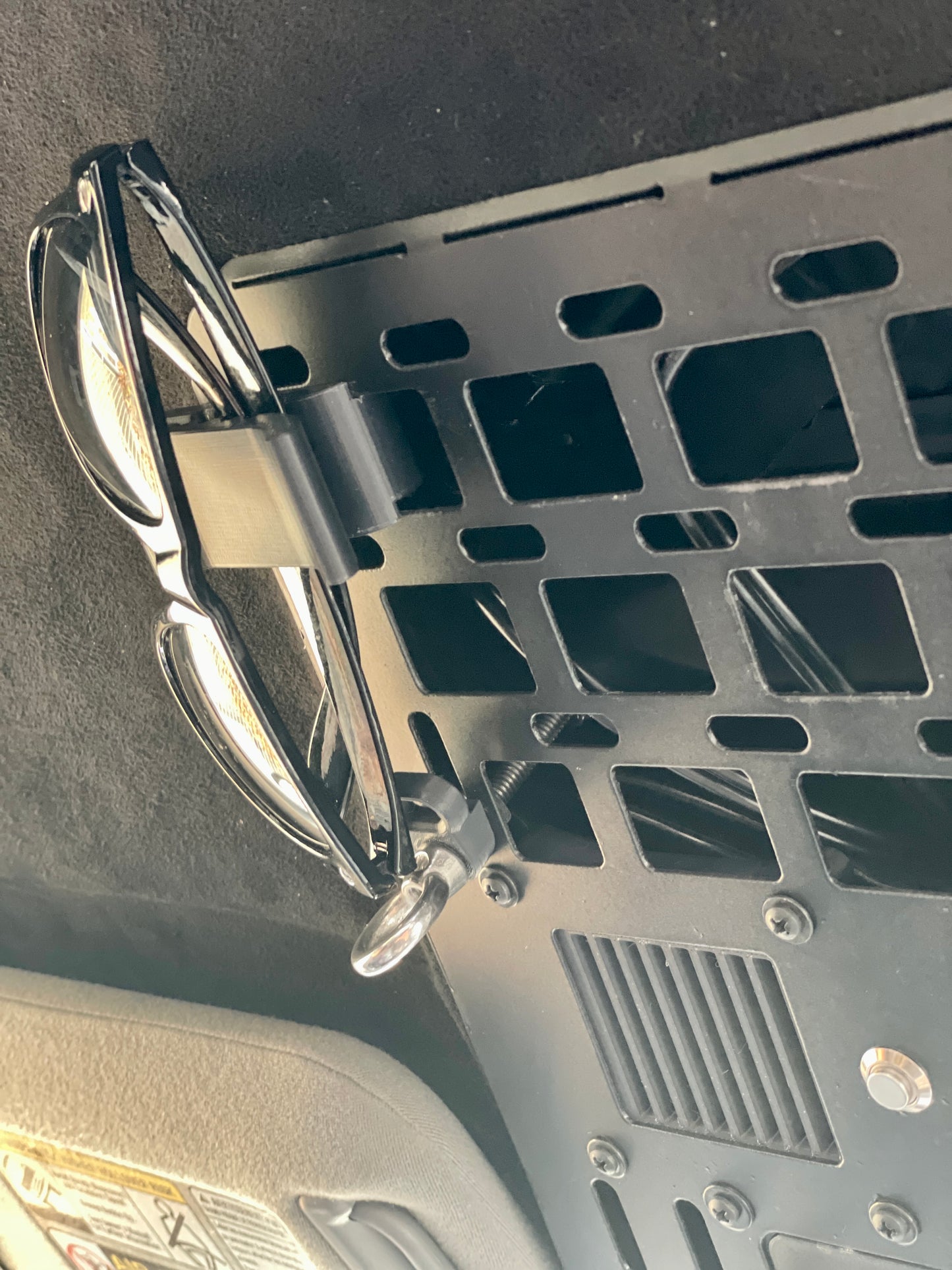 Universal Sunglasses Holder for Overhead Molle Panel
