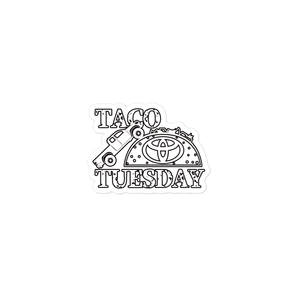 Taco Tuesday Vinyl Bubble-free stickers