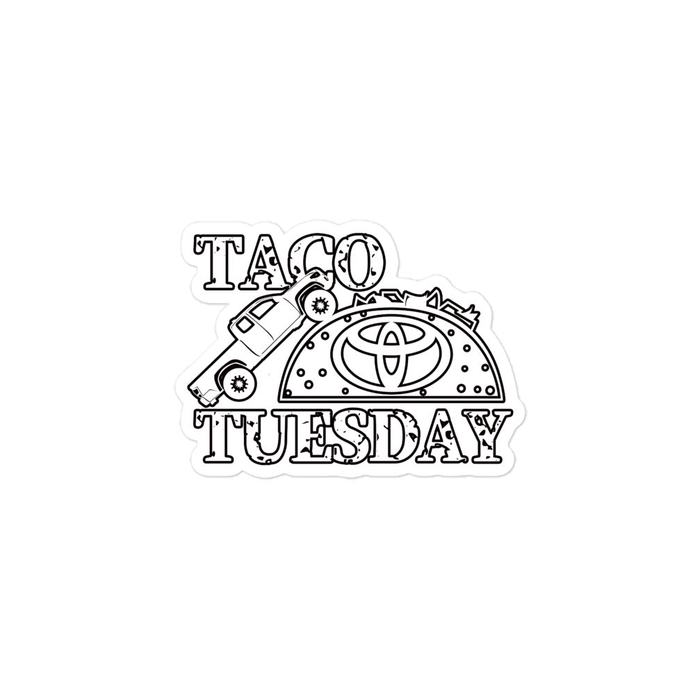 Taco Tuesday Vinyl Bubble-free stickers