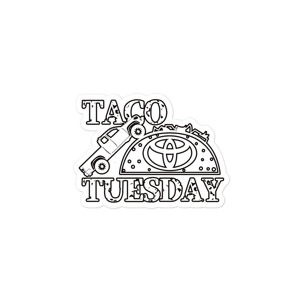 Taco Tuesday Vinyl Bubble-free stickers