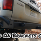 80 Series Land Cruiser Rear Bumper Weld On Brackets ONLY