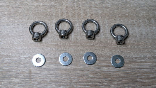 4 Hook Nuts and 4 Washers