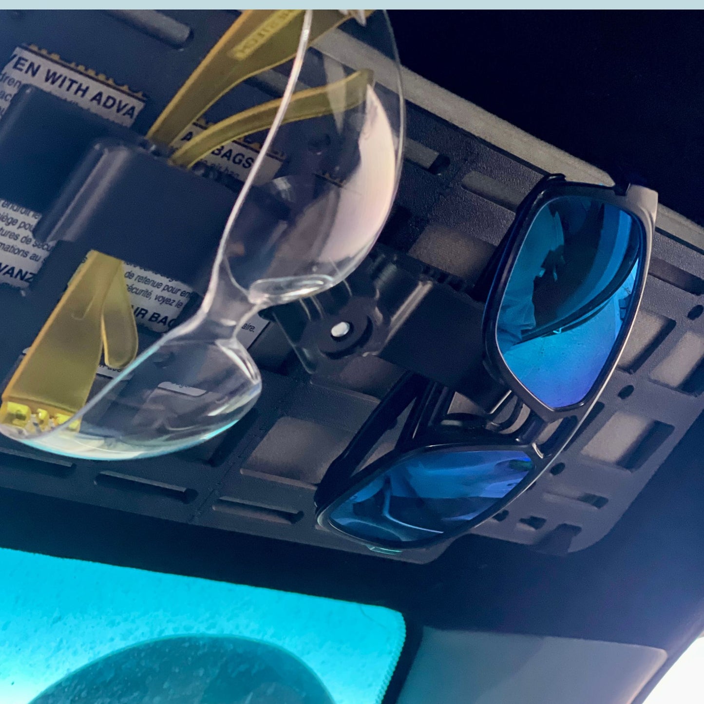 Double Sunglasses Holder for Overhead Molle Panel Car Accessories Overland