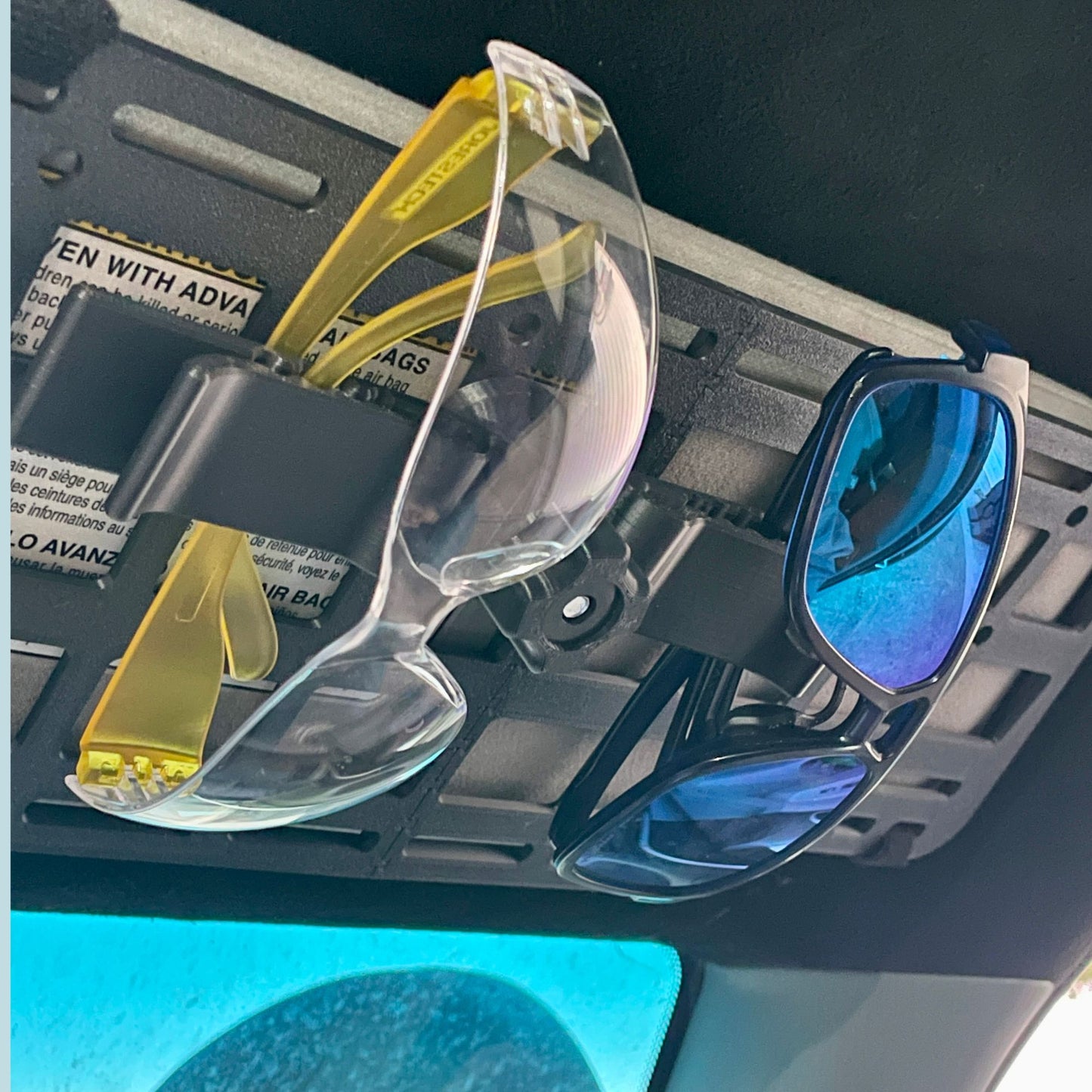 Double Sunglasses Holder for Overhead Molle Panel Car Accessories Overland