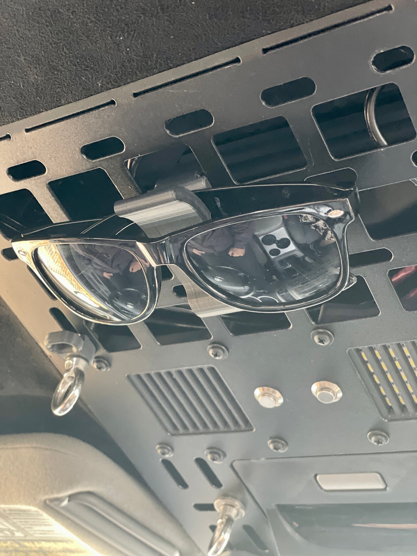 Universal Sunglasses Holder for Overhead Molle Panel