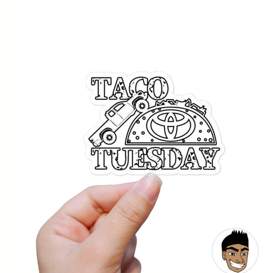Taco Tuesday Vinyl Bubble-free stickers