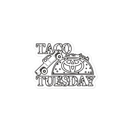 Taco Tuesday Vinyl Bubble-free stickers